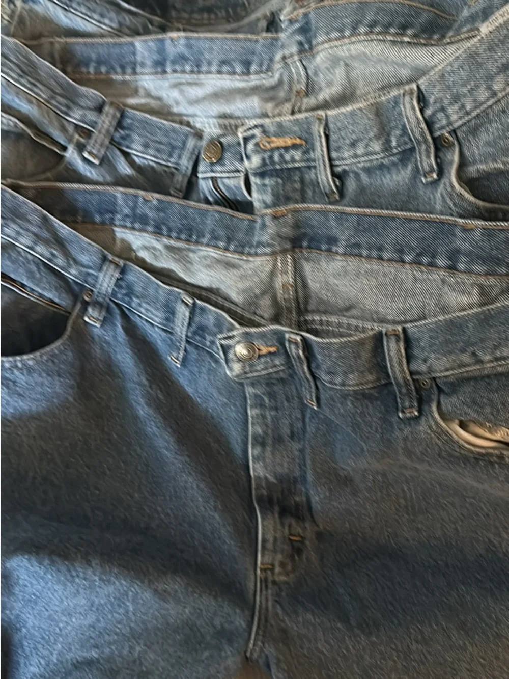 Wrangler Men’s 48x30 Blue Denim Jeans - Set of 3